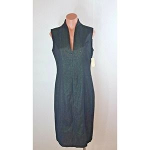 Coldwater Creek Flute Neck Sheath Dress Size 10